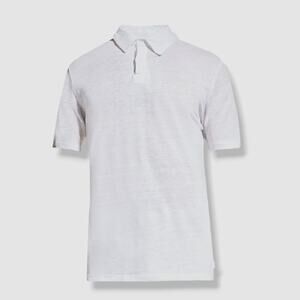 Onia 100% Linen Polo Short Sleeve Top Shirt, White, Soft, Summer, Mens Sz M